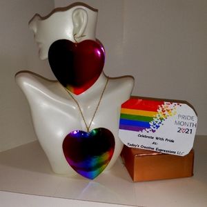 The Colors Of Love Heart Jewelry Set!